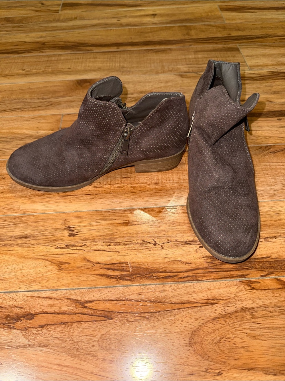 Target Women's Brown Suede Ankle Booties